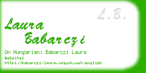 laura babarczi business card